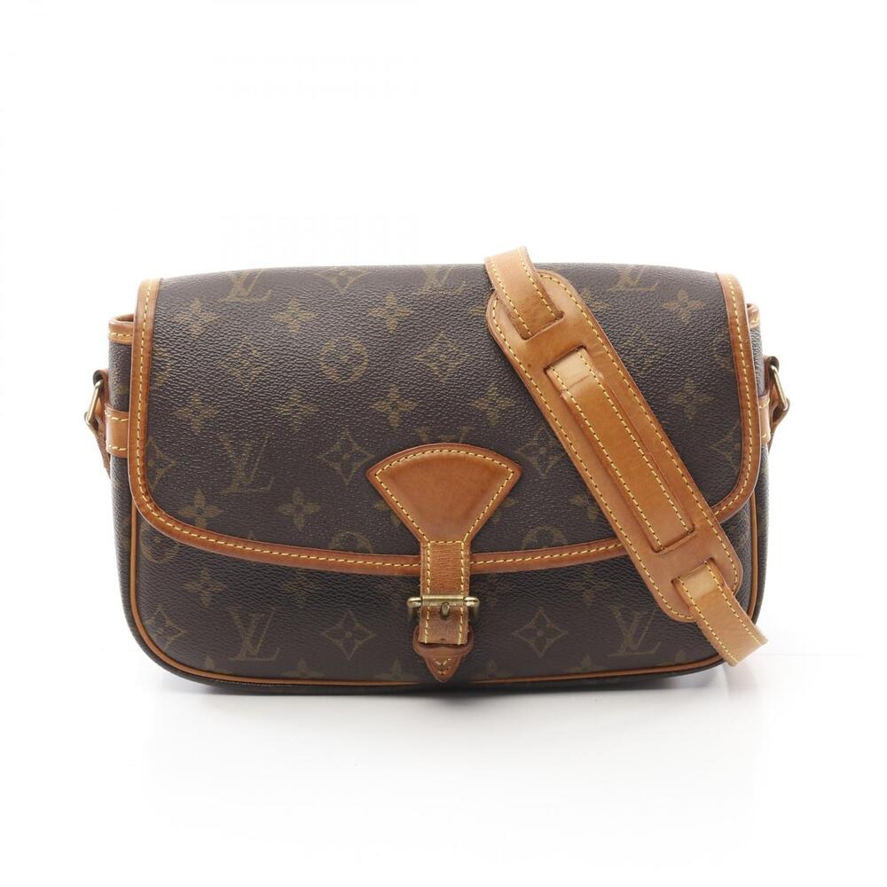 Louis Vuitton Sologne Shoulder Bag Canvas Leather Monogram Brown